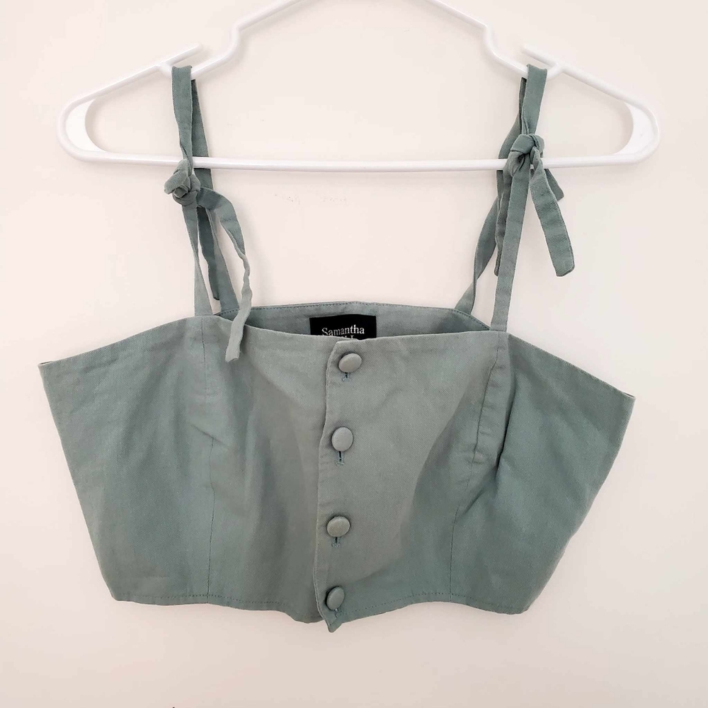 Samantha Pleet Spaghetti strap crop top